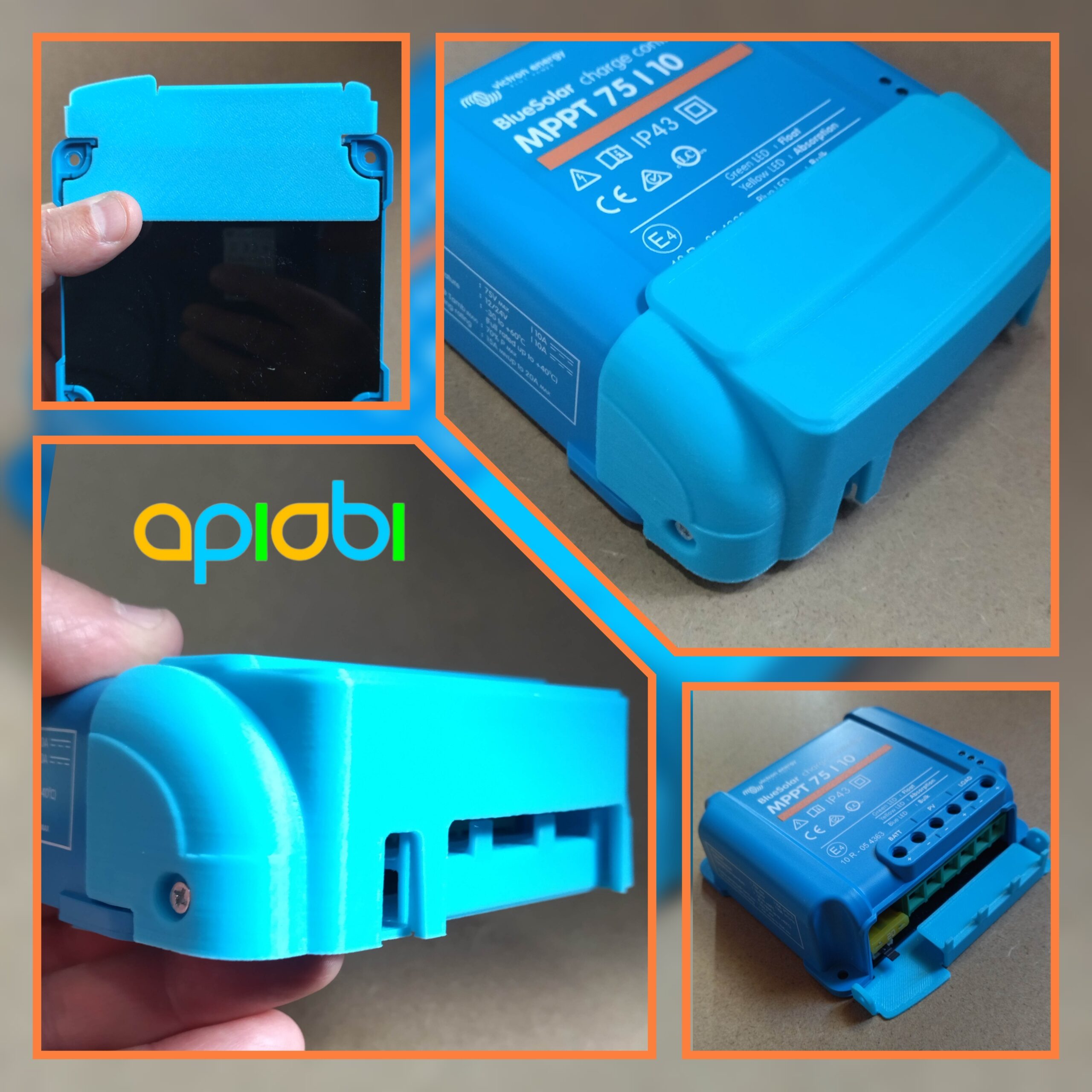 Boîtier de protection pour Victron Energy MPPT 75 | 10 & 75 | 15 - Régulateur de charge solaire BlueSolar / SmartSolar