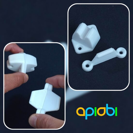 Impresora 3D compacta de pomo de puerta para autocaravanas---Hymer-ApiObi-STL Tope de puerta compacto para autocaravanas y vehículos recreativos | Tope de puerta compatible con Hymer y otras marcas