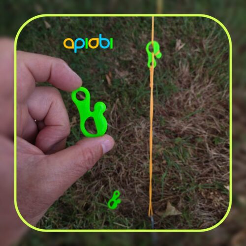 Clip-tendeur-de-corde,-fixation-de-corde-pour-camping,-tente,-peche,-outdoor,-camping-car,-Fiamma,-T(1) Clip tendeur de corde | Attache corde, design optimisé pour le camping, la pêche, les activités de plein air, les camping-cars et les auvents | RTC002