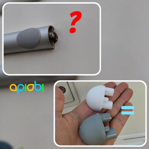 Embouts-bouchon-support-porte-vélos-Fiamma-camping-car-van-STL-ApiObi-98556-714-imprimante-3D Capuchon d'extrémité, embout de porte-vélos Fiamma – Remplacement durable pour camping-cars, vans et véhicules de loisirs