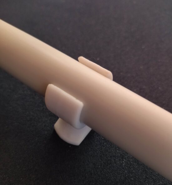 Clip de fixation murale à trou unique pour manivelle Fiamma / Thule Ø20 mm // Camping-car, fourgon, camping-car, clip pour manivelle d'enrouleur d'auvent domestique