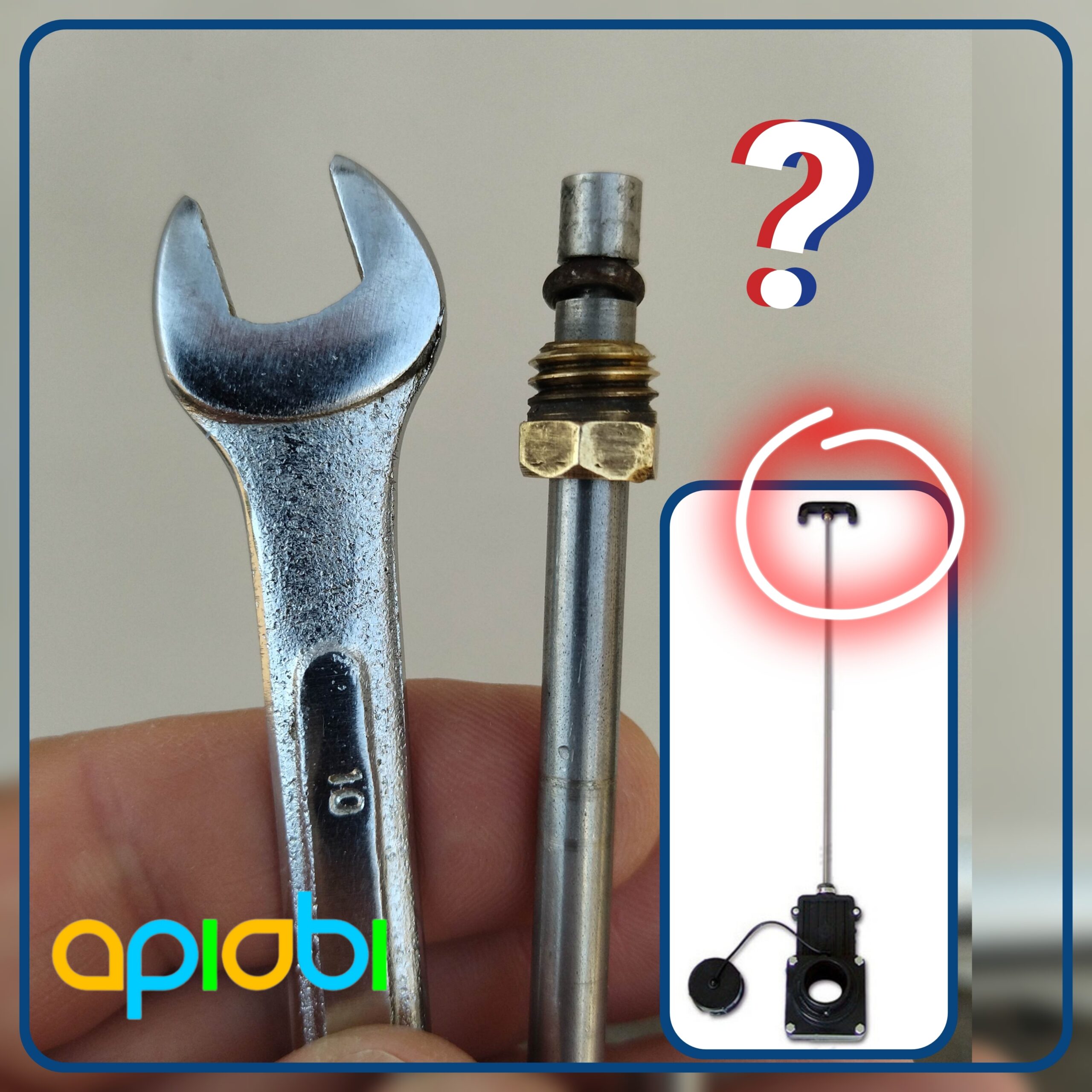 Poignée ronde pour vanne à guillotine FAP | Pièce détachée pour réservoir d'eaux usées de camping-car, caravane, van | FAHA001 – Image 2