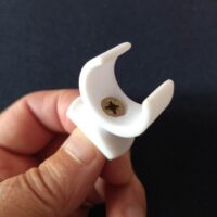 Clip de fixation murale à trou unique pour manivelle Fiamma / Thule Ø20 mm // Camping-car, fourgon, camping-car, clip pour manivelle d'enrouleur d'auvent domestique