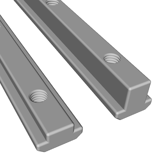 Connecteur droit de 100 mm pour profilés en T 2020 - M4 | Épaisseur 5mm et 9mm – Image 2
