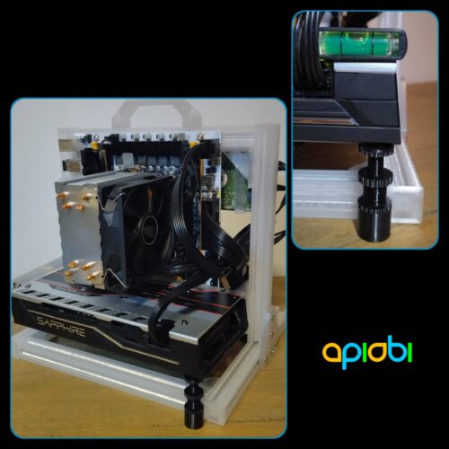 26-50-mm-support-carte-graphique-video-aujustable-solide-AMD-RX580-XT-GPU-nvidia,-impression-3d-STL Support de carte graphique (GPU) 26-50 mm | Support anti-affaissement pour carte vidéo, support GPU imprimable en 3D | GSC003