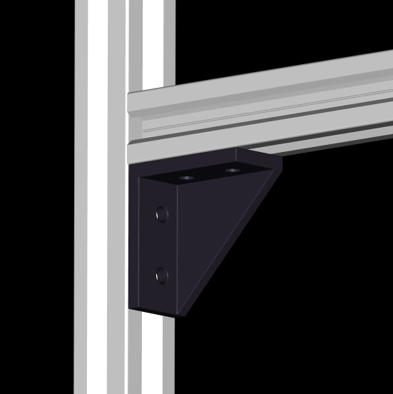 Équerre d'angle 90° pour profilés en T 20x20 - M4 – Image 2