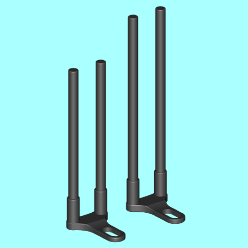 Adjustable-Snag-Ears-3D-Print-in-place Ensemble de SNAG BAR ajustable 135mm et 165mm | Snag Ears | Pêche carpe | Print-in-place