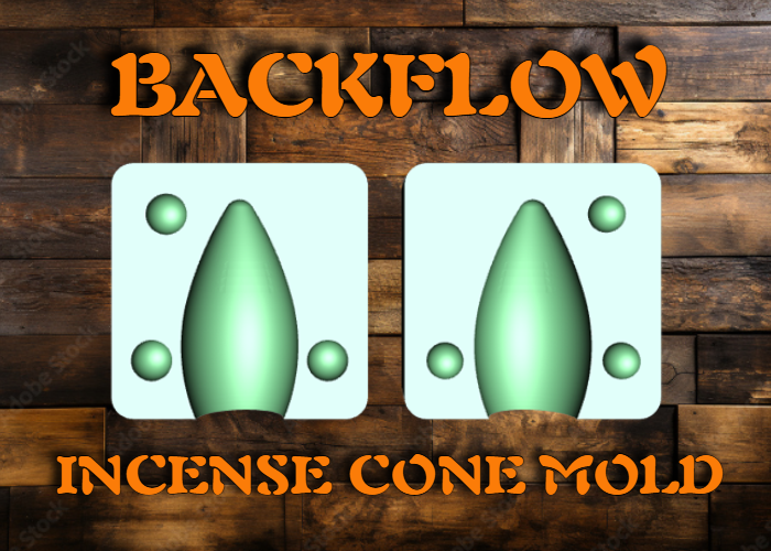 Moule à cônes d'encens à reflux | Backflow Incense Cone Mold – Image 3