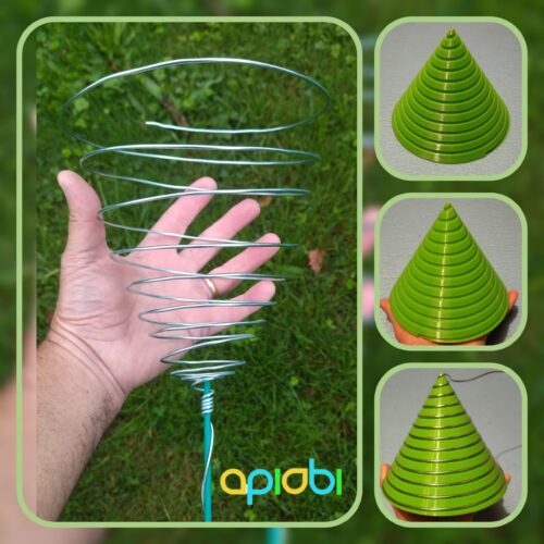 🌱Grand gabarit de bobinage de spirale Ighina | Moule, cône à spirale en fil de cuivre ou d'alliages