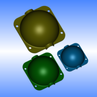 Layering Balls - Roots - Cuttings - Gardening - Auvergne - ApiObi - STL - 3D Set of 3 Air Layering Balls | LARGE - Sizes 60mm - 80mm - 100 mm | Air Layering Balls