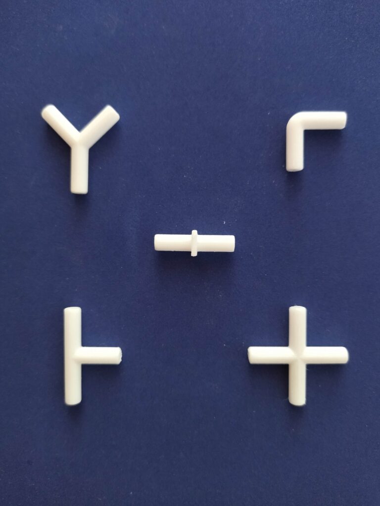 Ensemble de 5 raccords pour tuyau d'air 3/16" pour aquarium // Connecteur pour tuyau d'air d'aquarium