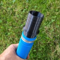 Raccord droit cannelé  pour tuyau | Ø 38 mm | Arrosage, piscine, bassin, pompe à eau, irrigation, aquaculture | I001-38