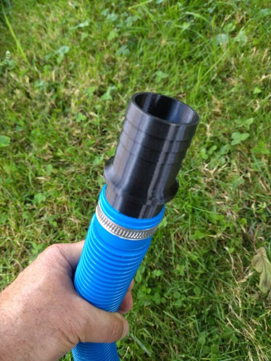 Raccord droit cannelé  pour tuyau | Ø 38 mm | Arrosage, piscine, bassin, pompe à eau, irrigation, aquaculture | I001-38