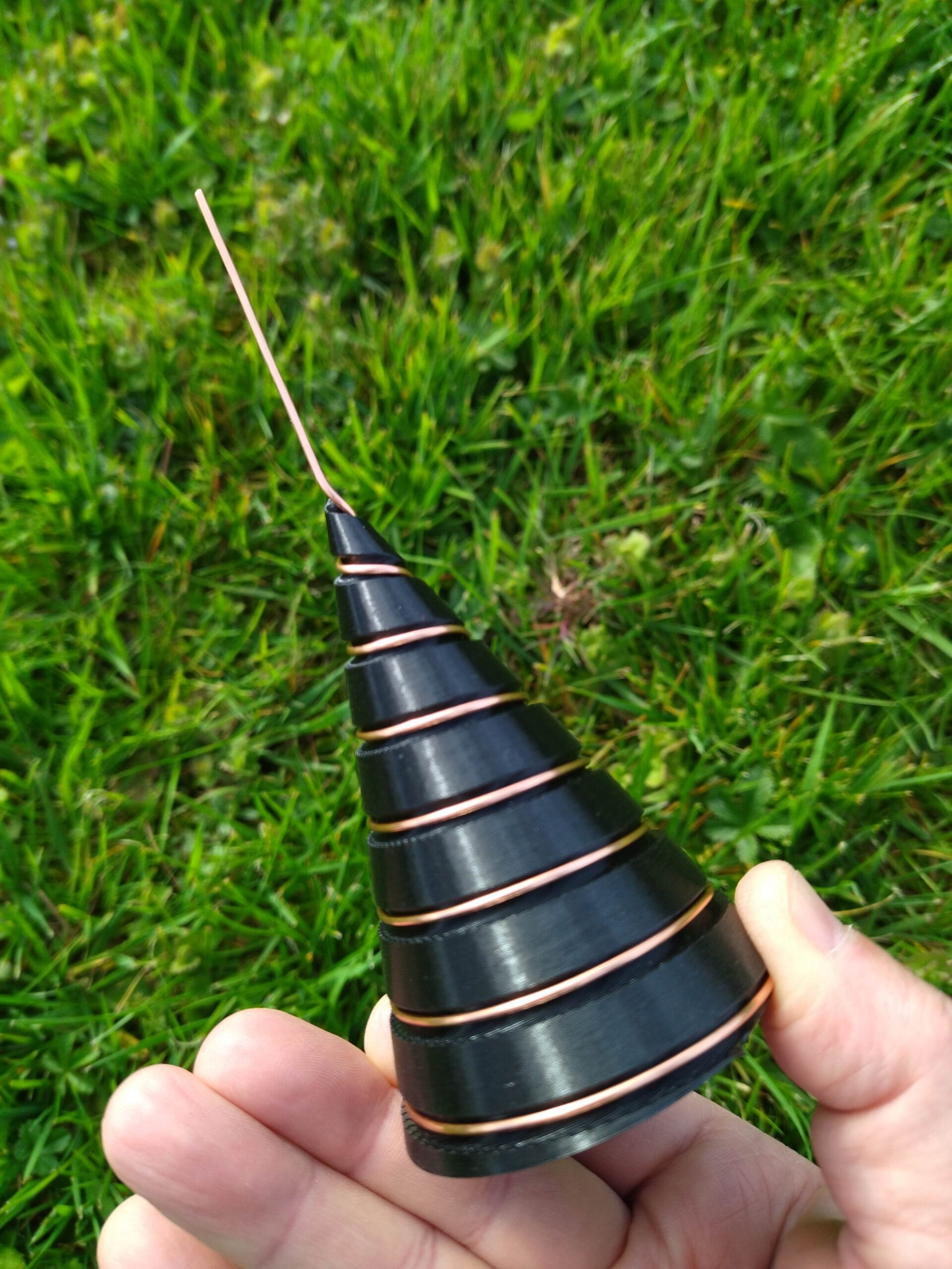 Gabarits de bobinage Ighina pour l'électroculture - Moule, cône à spirale en fil de cuivre