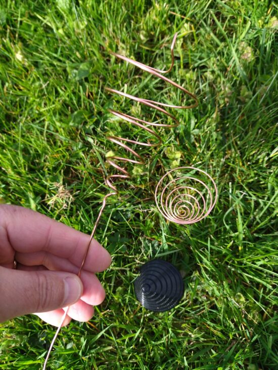 Ighina plantillas de bobinado para electrocultura - Molde, alambre de cobre cono en espiral