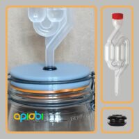 Fermentation-drilled-lid-for-Le-Parfait-Super-jars-ApiObi-stl Couvercle de fermentation pour bocaux en verre "Super" - Le Parfait