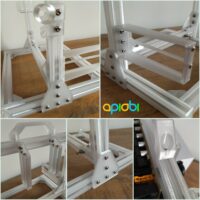 Caja de PC de estructura abierta imprimible en 3D | Ranura T 2020 | mATX y otros formatos