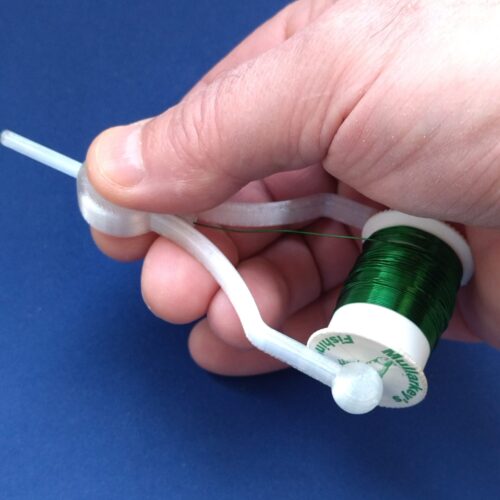 Fly tying bobbin holder - Enlarged thumb disc and tube- FTBD2 - Porte Bobine 3Dpecheur montage mouche pêche Porte-bobine MAX pour montage renforcé mouche/streamer - FTBD2 - Fly tying bobbin holder