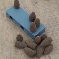 Molde-quemador-incienso-cono-reflujo-aire-3D-bricolaje Molde para conos de incienso con reflujo de aire | Prensa de 4 cavidades