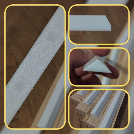 Profil en V pour barrette de ruche horizontale | TBH | Top bar hive foundation starter | Comb guides