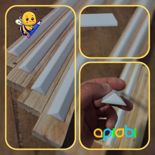 Profil en V pour barrette de ruche horizontale | TBH | Top bar hive foundation starter | Comb guides