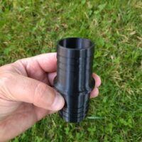 Raccord droit cannelé  pour tuyau | Ø 38 mm | Arrosage, piscine, bassin, pompe à eau, irrigation, aquaculture | I001-38