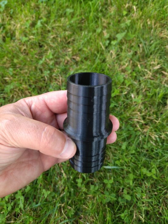 Raccord droit cannelé  pour tuyau | Ø 38 mm | Arrosage, piscine, bassin, pompe à eau, irrigation, aquaculture | I001-38