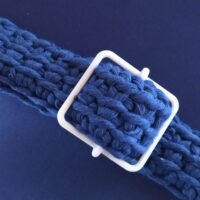 Hebilla cremallera | Hebilla para correa de bolso | DIY ganchillo, trapillo, lana, rafia, hilo