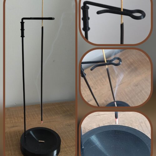 STICK-INCENSE-HOLDER-AND-ASH-BASE-BRULEUR-DE-BATON-D'ENCENS-3D-DIY Porte-bùton d'encens et support réceptacle de cendres | Brûleur de bùton d'encens 'déco' | Stick incense holder and ash base