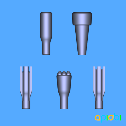Set de 5 embouts Blunt pour fléchettes sarbacane – A enfiler sur fût dart 3mm / 1/8"