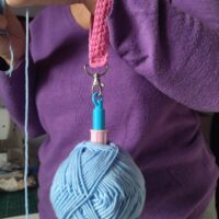 Porte-fil, dérouleur de pelote pour poignet | Distributeur de laine portable pour le crochet et le tricot