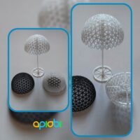 Dômes en grille géodésique pour tapis de mousse  | Bundle de 3 modèles 3D pour aquascaping