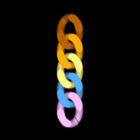 3D printable chain link for bag, personalized shoulder strap for handbag, handmade accessories