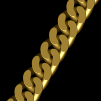 Bundle of 3 3D printable chain segments of 3, 5 and 10 links | Quickly manufacture long lengths of chain