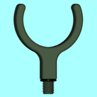 Support de canne arrière 3Dpecheur | U épais | USR2