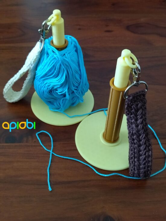 Porte-fil, dérouleur de pelote pour poignet | Distributeur de laine portable pour le crochet et le tricot