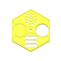 Disque d'entrée 4 positions | Porte pour ruche TBH | Ø 75mm