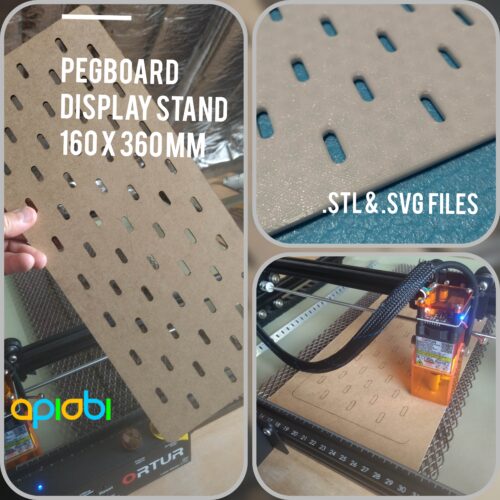 IKEA-SKADIS-panel-herramientas-gama-soporte-gancho-3D-ApiObi-STL-SVG-DIY-pies Panel perforado - Compatible con los accesorios SKÅDIS de IKEA