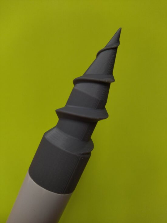 Vrille et insert support de canne pour pique sur mesure | Pique vrille 3Dpecheur