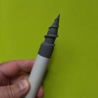 Vrille et insert support de canne pour pique sur mesure | Pique vrille 3Dpecheur