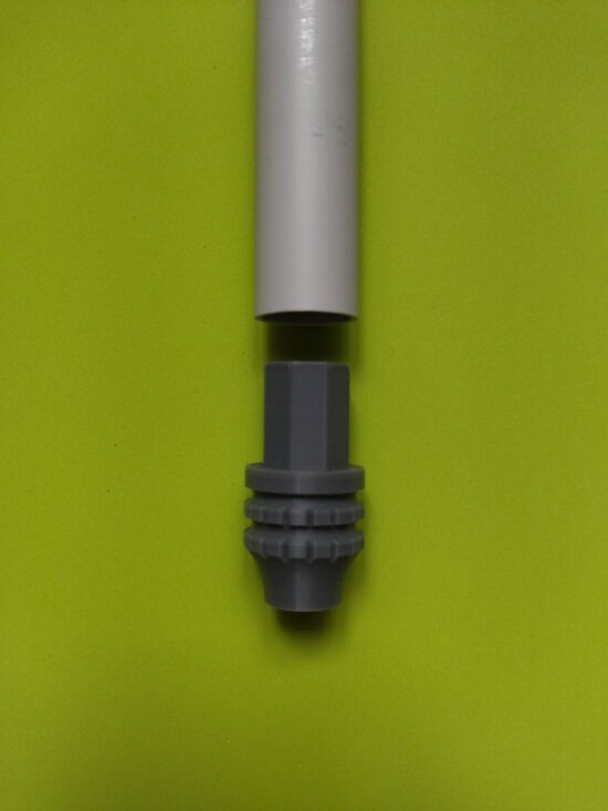Vrille et insert support de canne pour pique sur mesure | Pique vrille 3Dpecheur