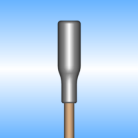 Punta roma de dardo para cerbatana - Se enrosca en un vástago de 3 mm - 1/8" - Romo"