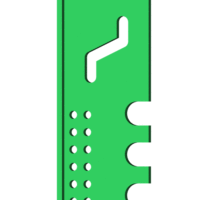 Porte d'entrée de ruche réversible plate | 350x35 mm