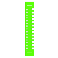 Porte d'entrée 8,5 mm pour ruchette 6 cadres - imprimable 3D | 250x40 mm