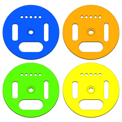 4-position input disc for fertilization nuclei - Ø 50mm
