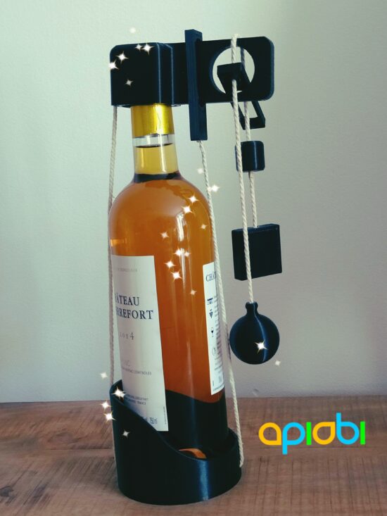 Casse-tête de la bouteille de vin prisonnière | Impression 3D
