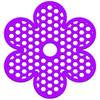 Ile flottante fleur pour abeilles | Abreuvoir 3D | STL et SVG