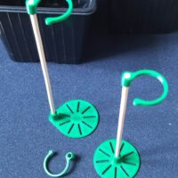Tuteur + base pour pot de semis, de bouturage
