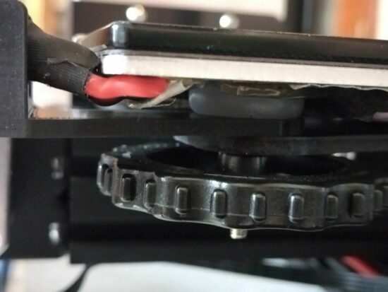 Bed strain relief for silicone spacer - Ender 3 Pro support cable hotbed