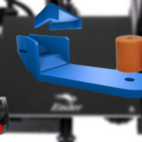 Bed strain relief for silicone spacer - Ender 3 Pro support cable hotbed